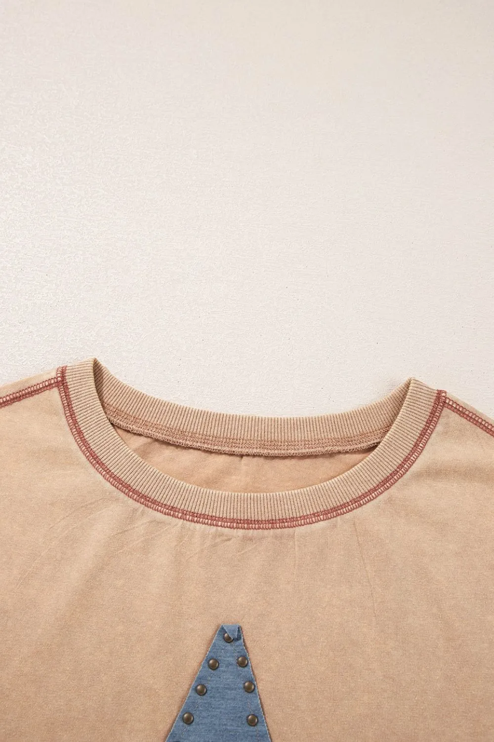 Mineral Wash Stud Beaded Star Pocketed T Shirt Dress - Image 8