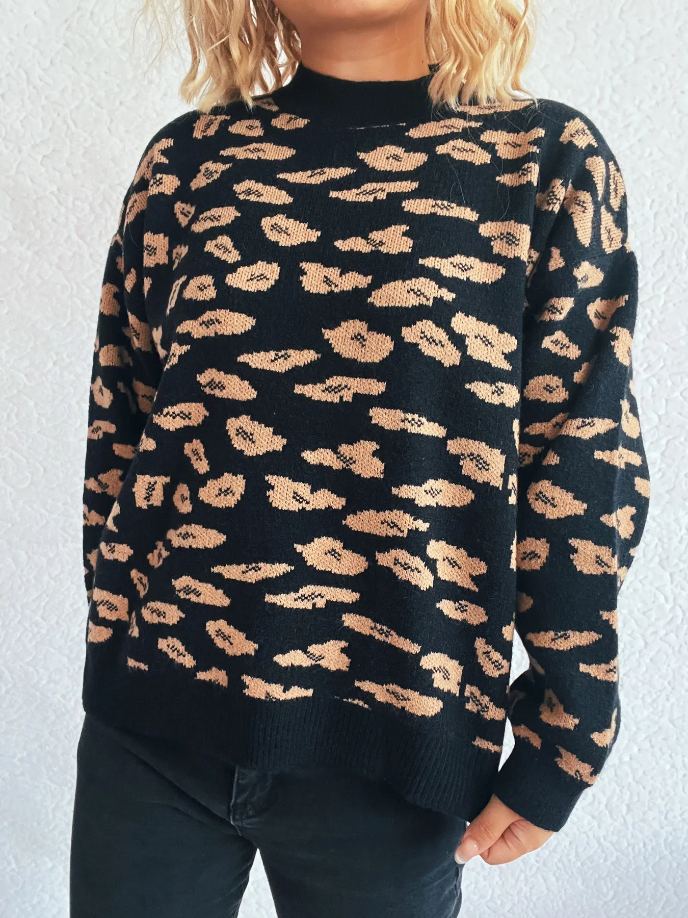 Mock Neck Long Sleeve Sweater - Image 13