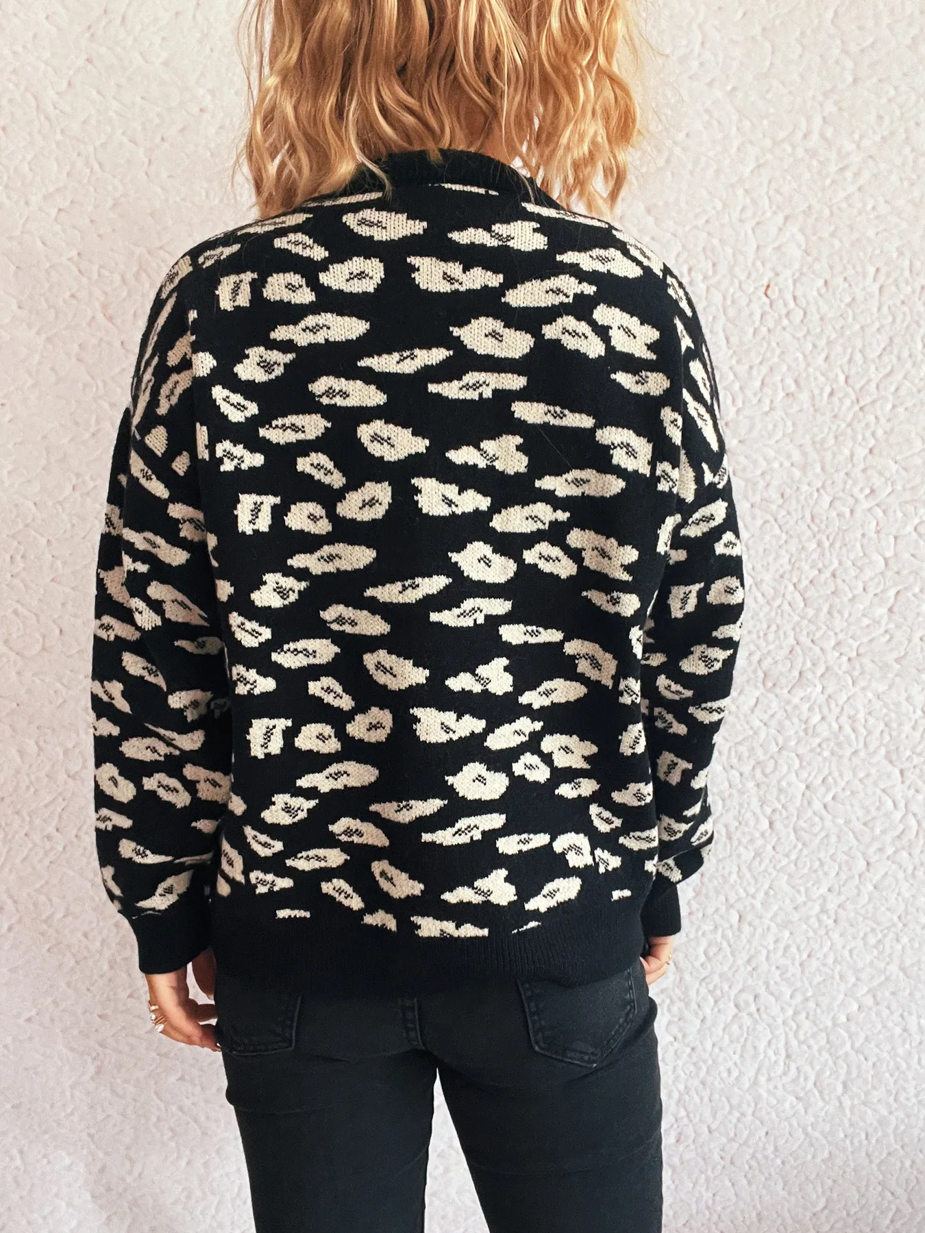Mock Neck Long Sleeve Sweater - Image 5