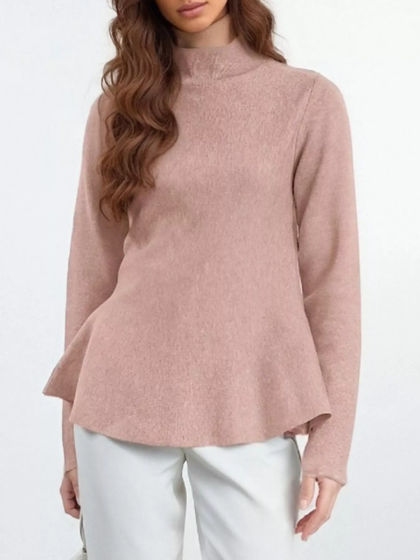 Mock Neck Long Sleeve Sweater - Image 19