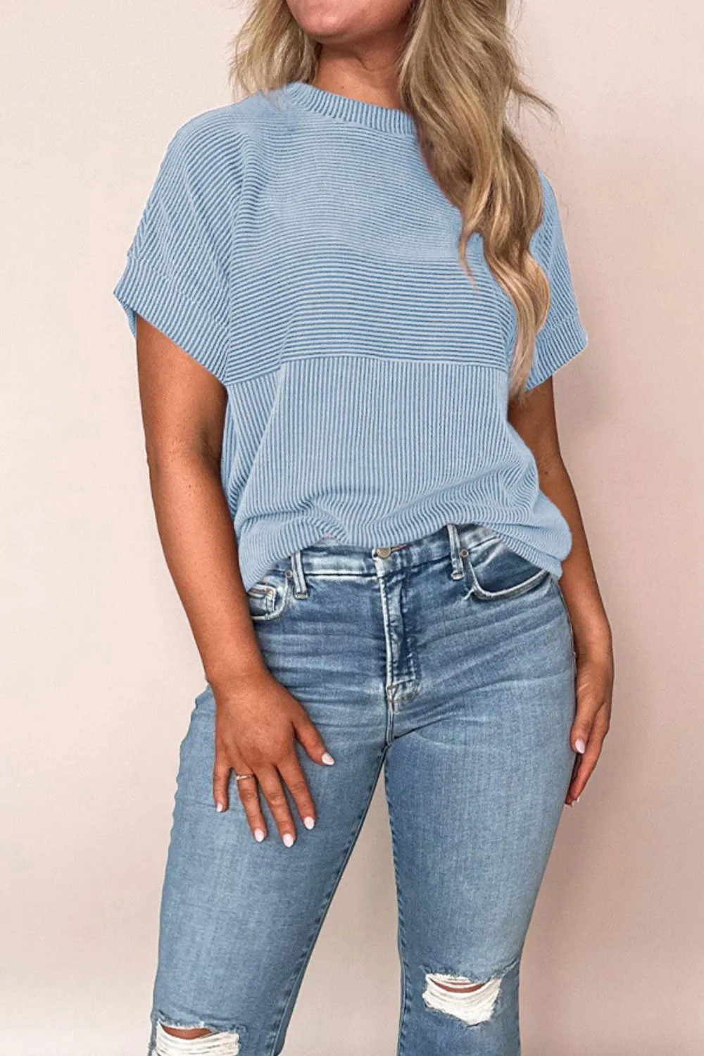 Mock Neck Short Sleeve T-Shirt - Image 6