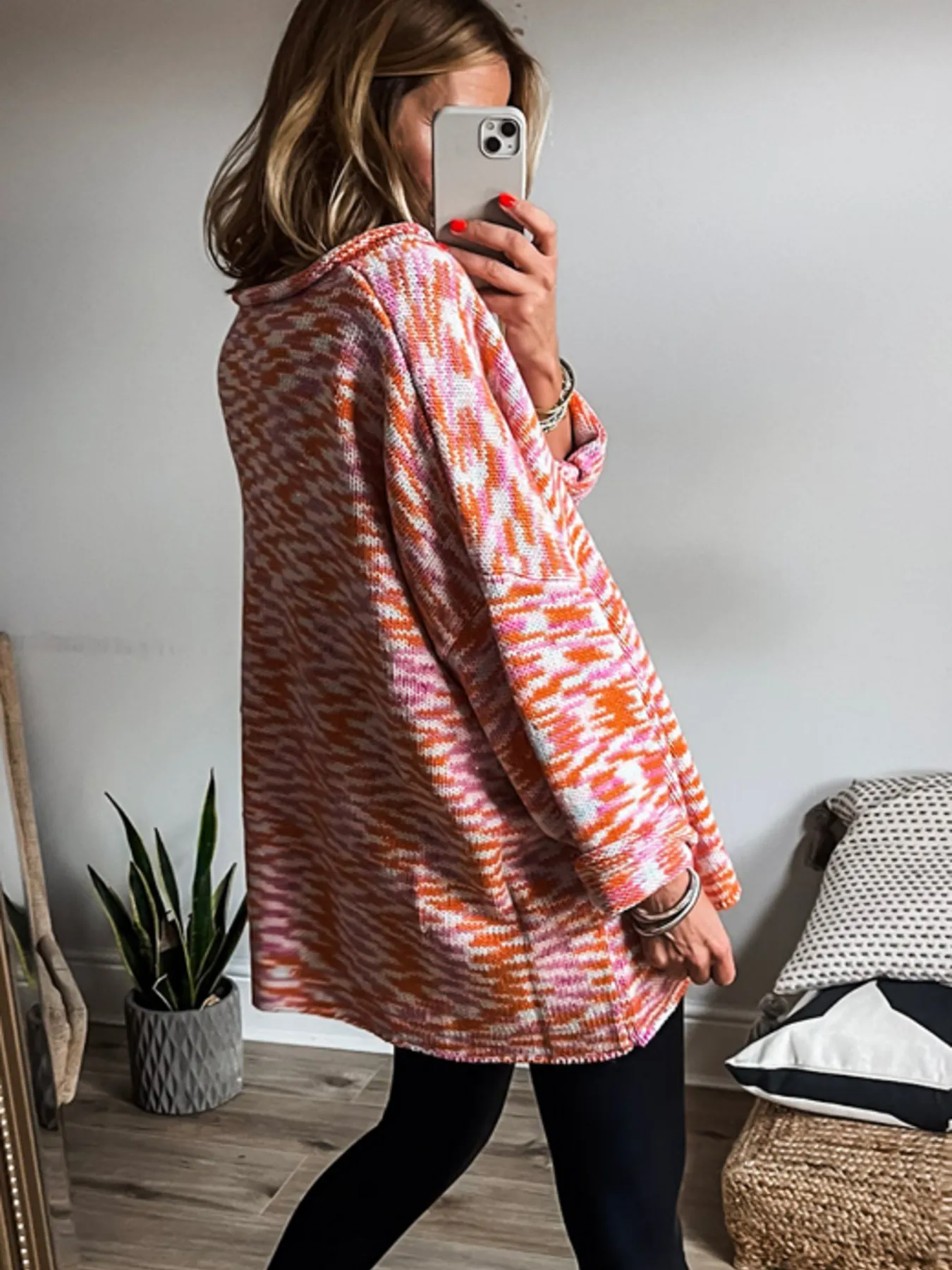 Multi-Color V-Neck Sweater - Image 3