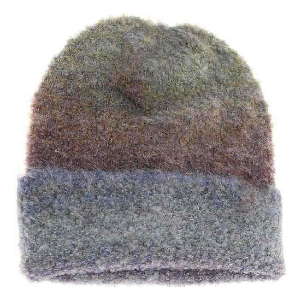 Multi-colored Slouchy Mohair Cuffed C.C Beanie - Image 7