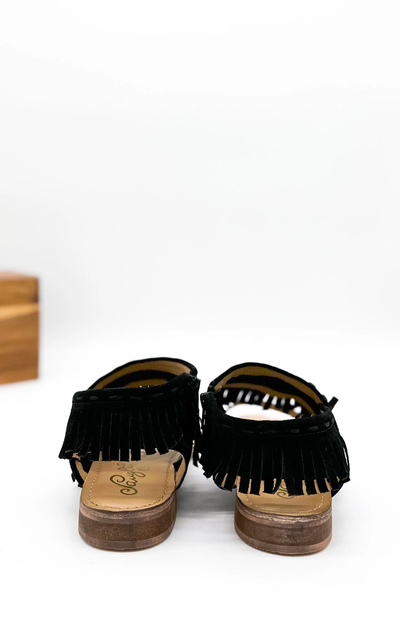 Fringe Star Sandal in Black - Image 10