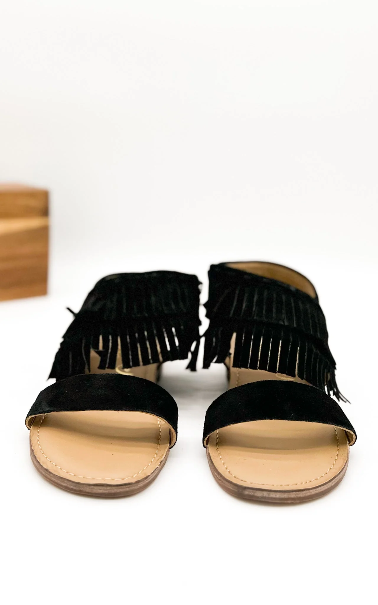Fringe Star Sandal in Black - Image 9