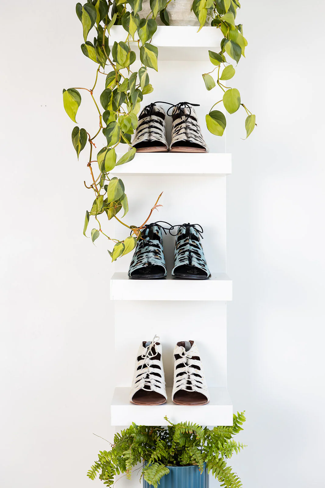 Nola Sandals in Black and White - Image 3