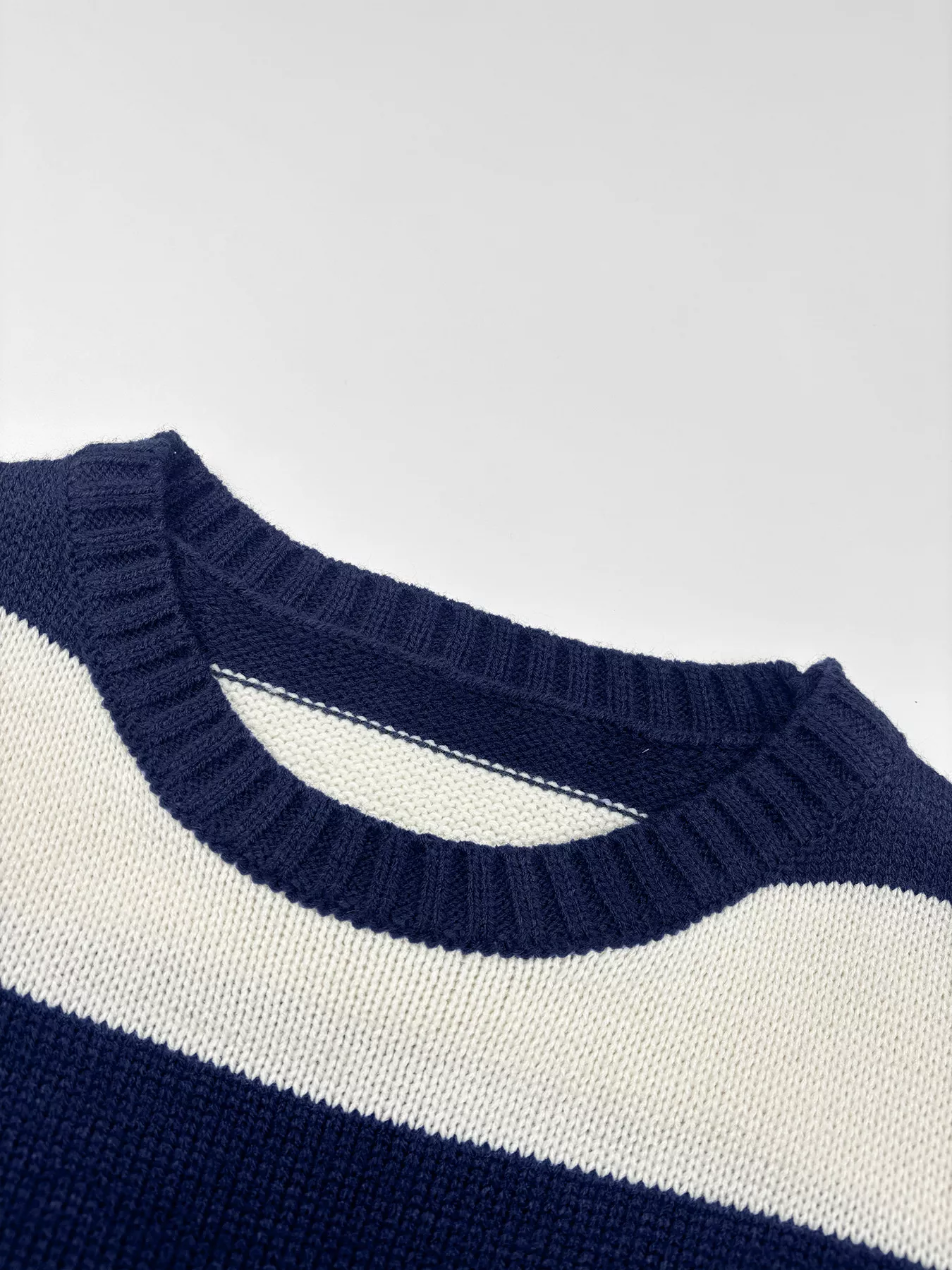 Nautical Striped Round Neck Sweater - Image 3
