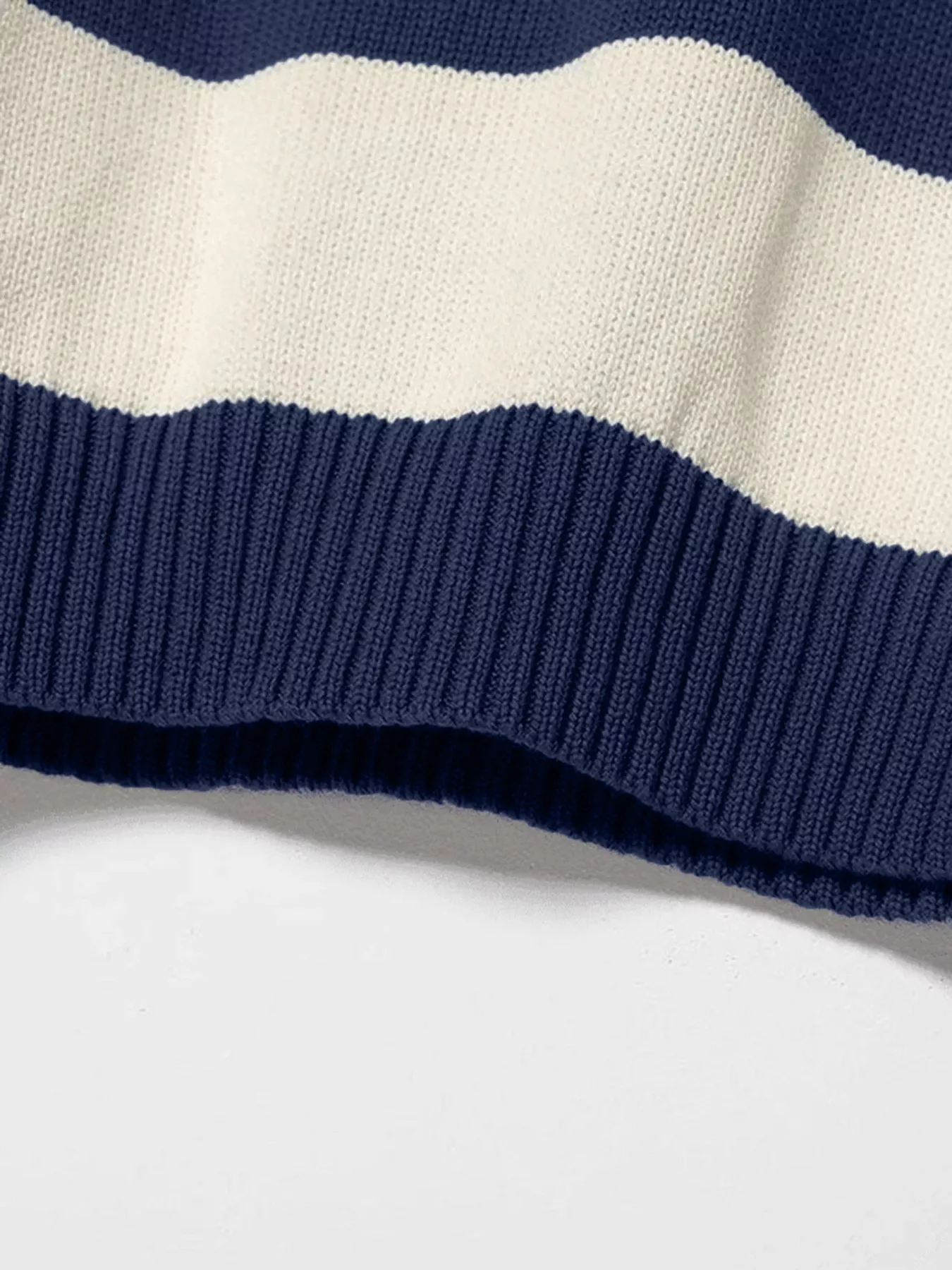 Nautical Striped Round Neck Sweater - Image 4