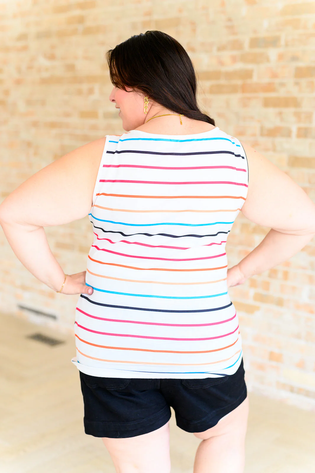 Need A Favor Colorful Henley Tank - Image 8