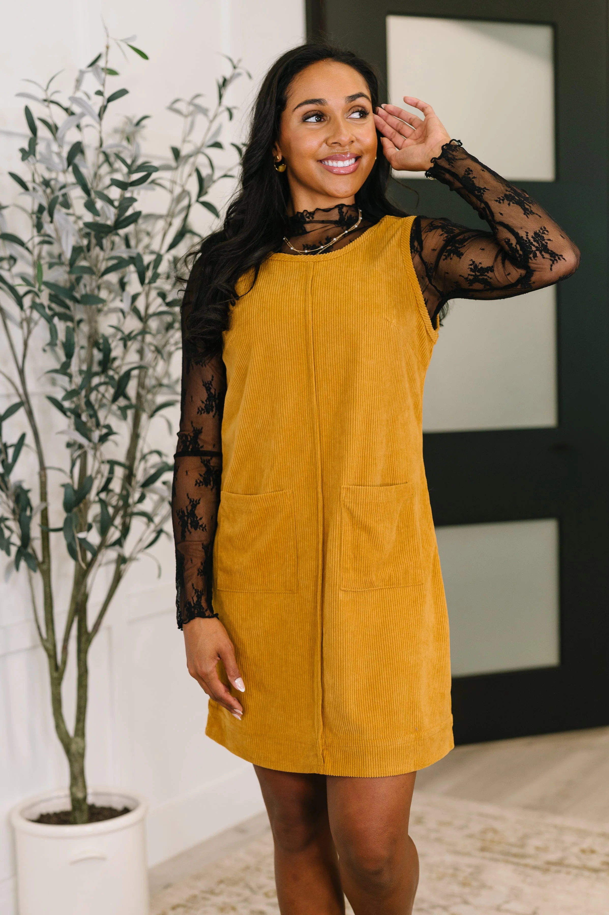 Next Level Patterned Layering Top in Black - Image 3