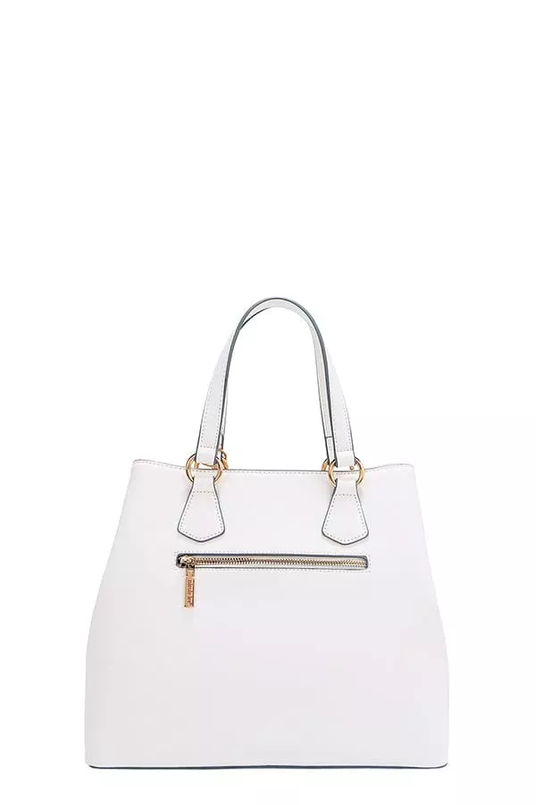 Nicole Lee USA Monogram Pattern Handbag with Rhinestones Decor - Image 18