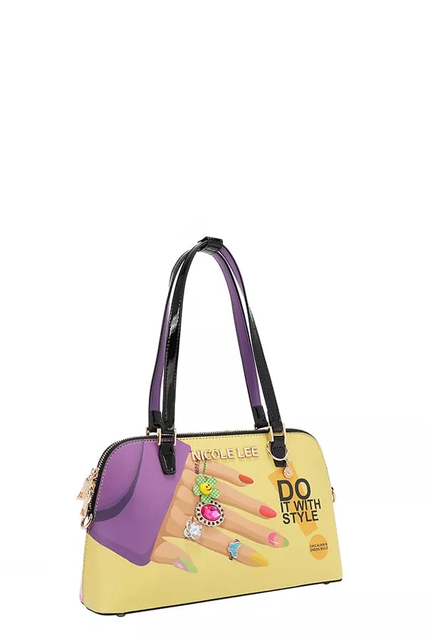 Nicole Lee USA Nail Polish Dome Shoulder Bag - Image 2