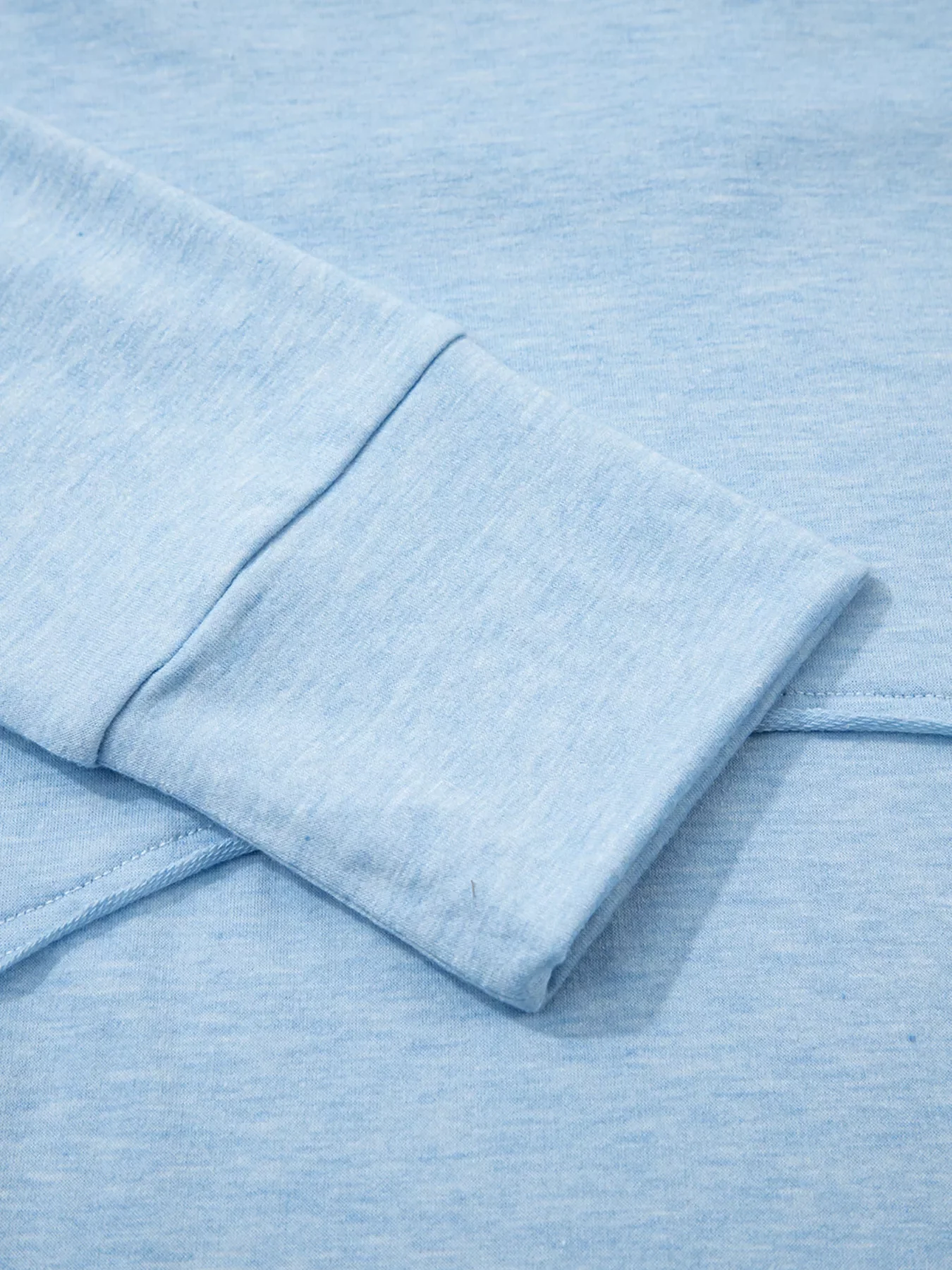 Notched Terry Long Sleeve Top - Image 5
