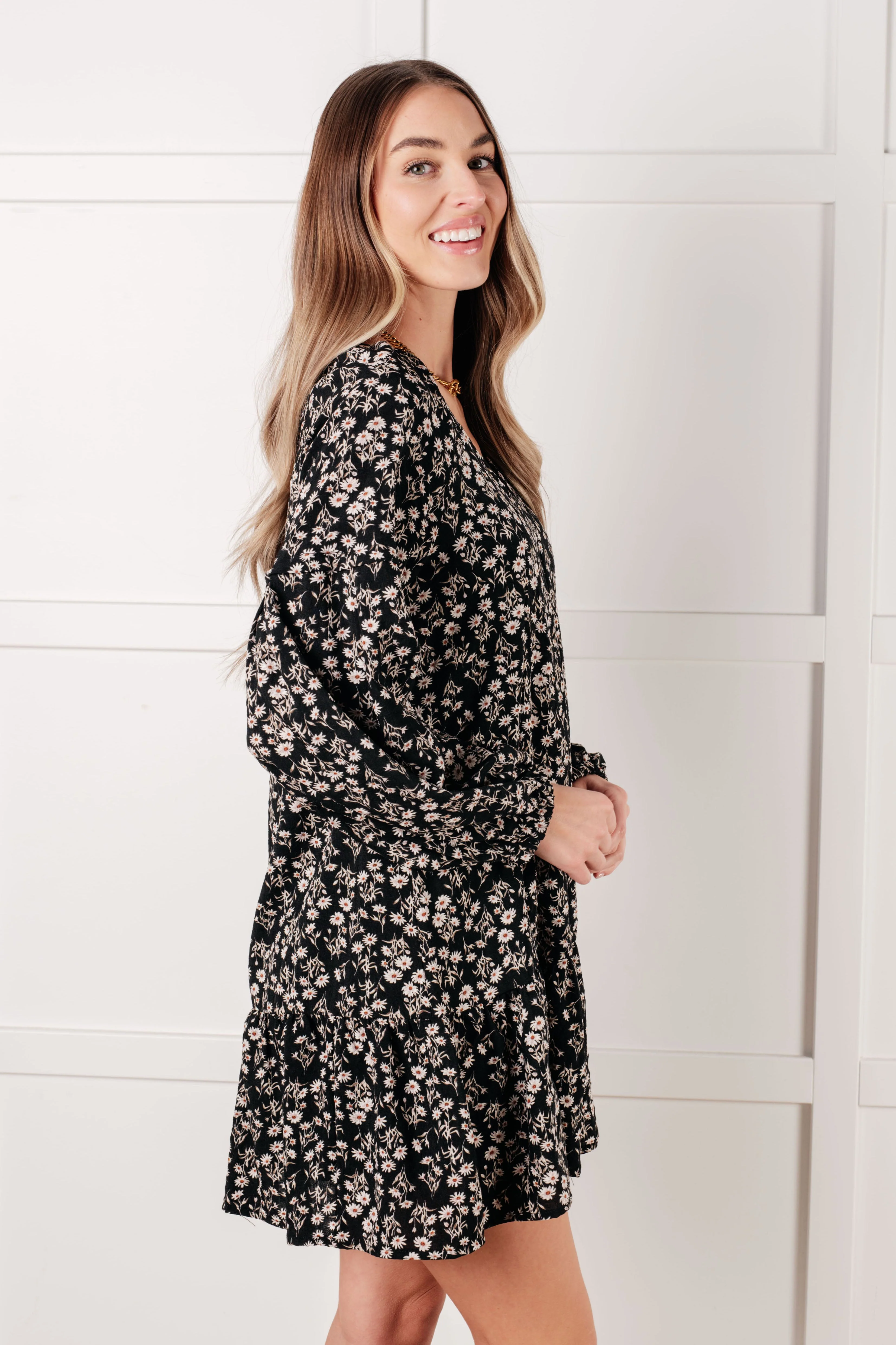 Once Again V-Neck Floral Dress - Image 10