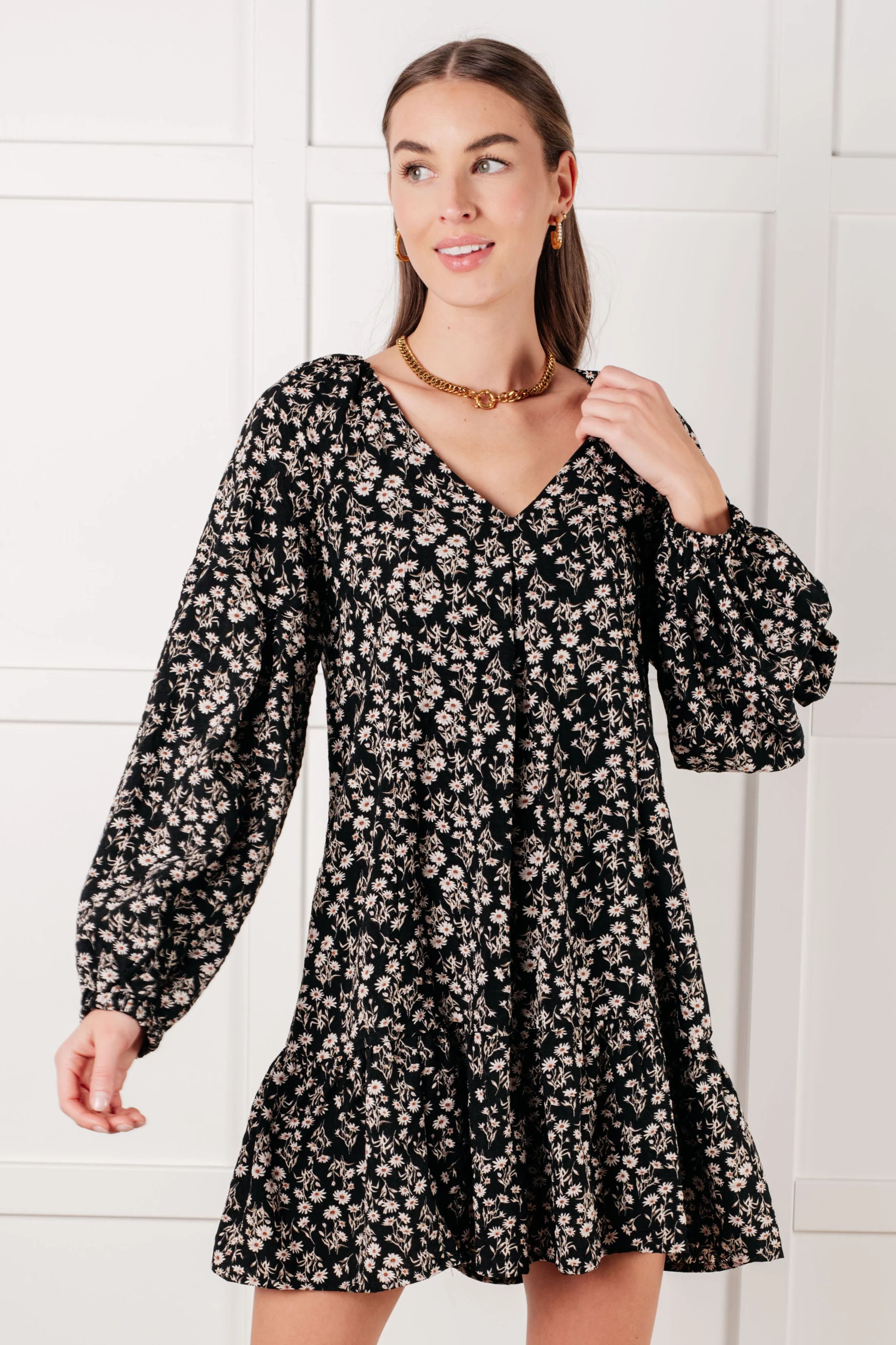 Once Again V-Neck Floral Dress - Image 6