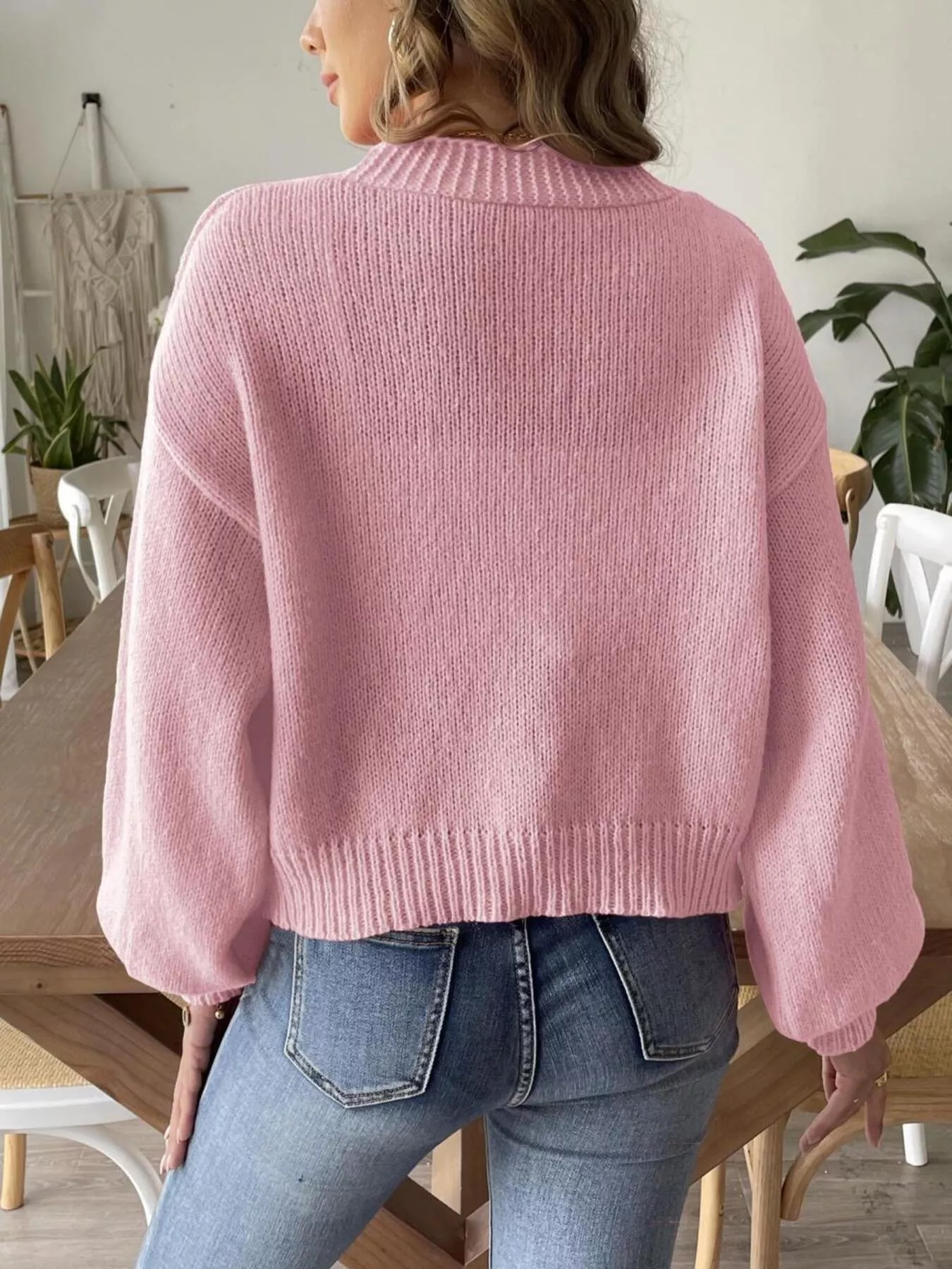 Open Front Dropped Shoulder Cardigan - Image 16