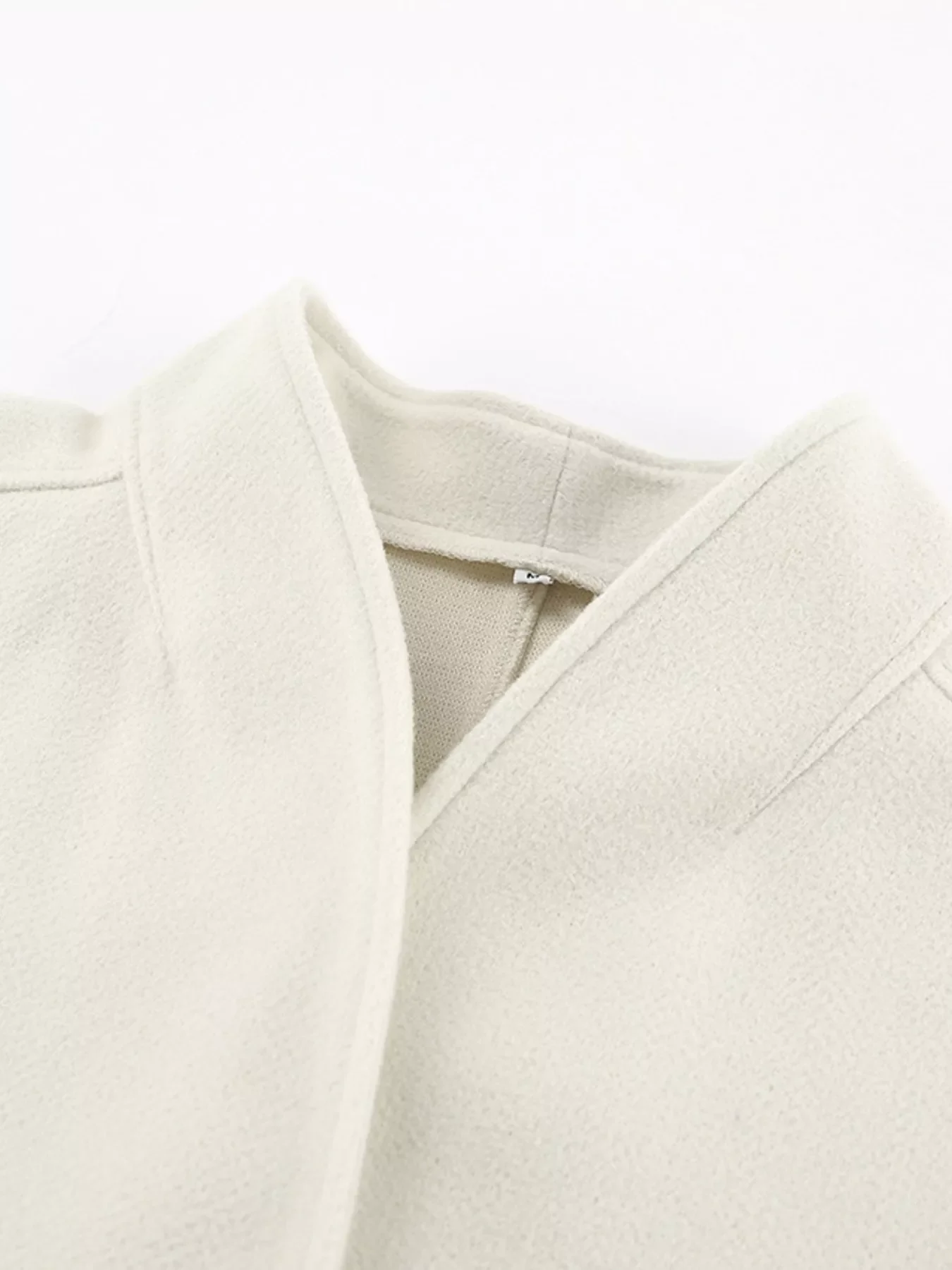 Open Front Dropped Shoulder Outerwear - Image 8