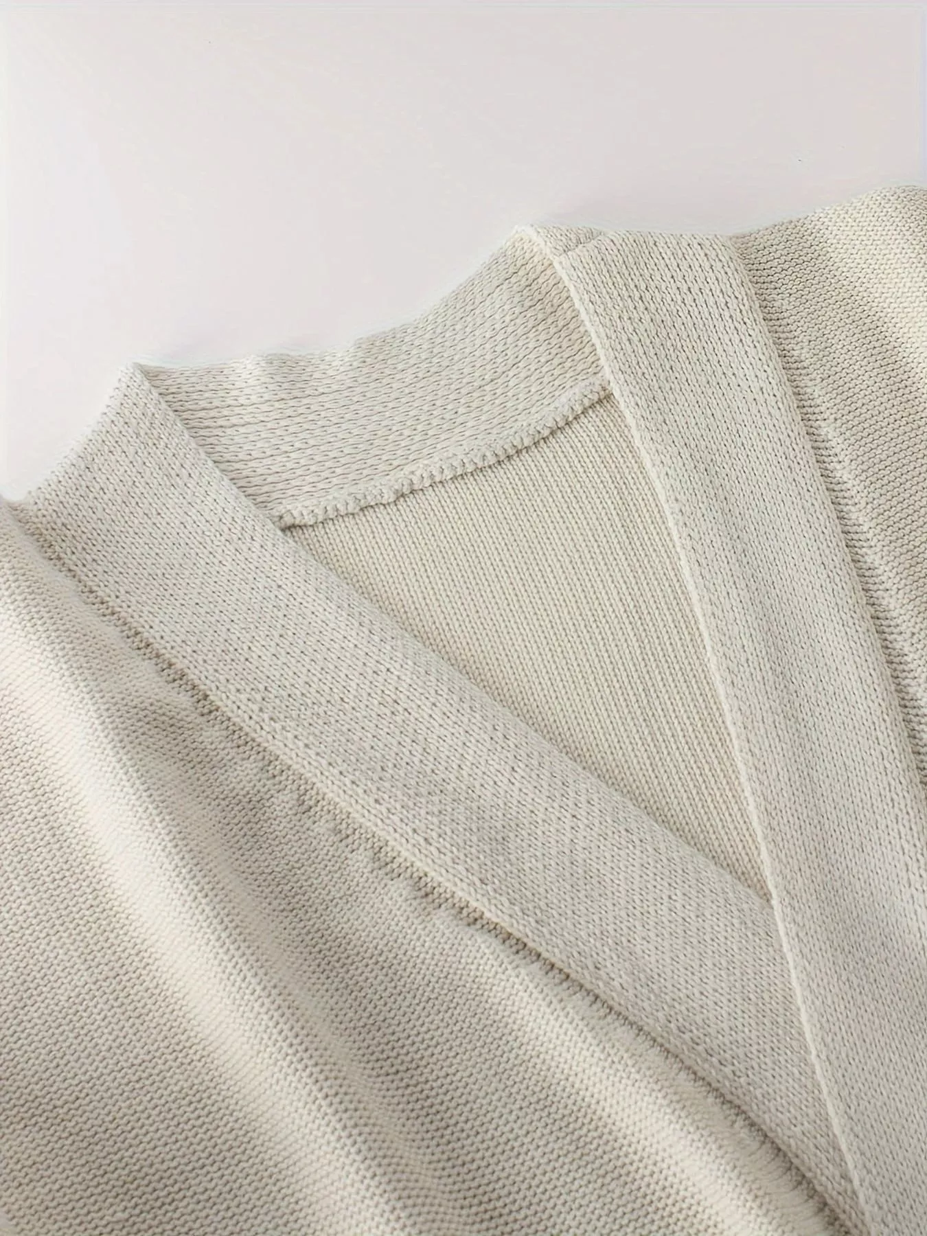 Open-Front Knit Cardigan - Image 9