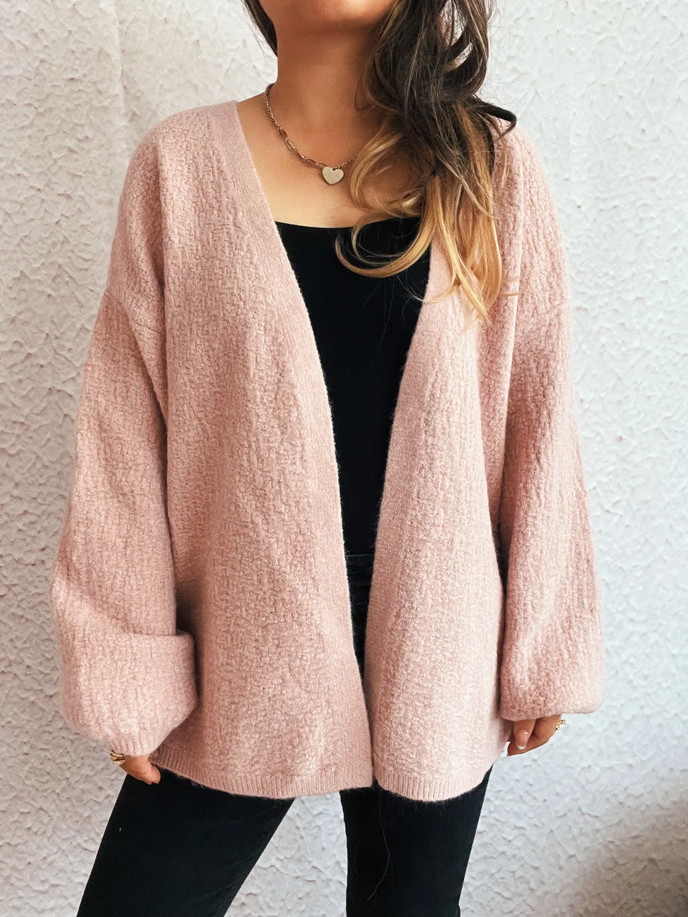 Open Front Long Sleeve Cardigan - Image 17