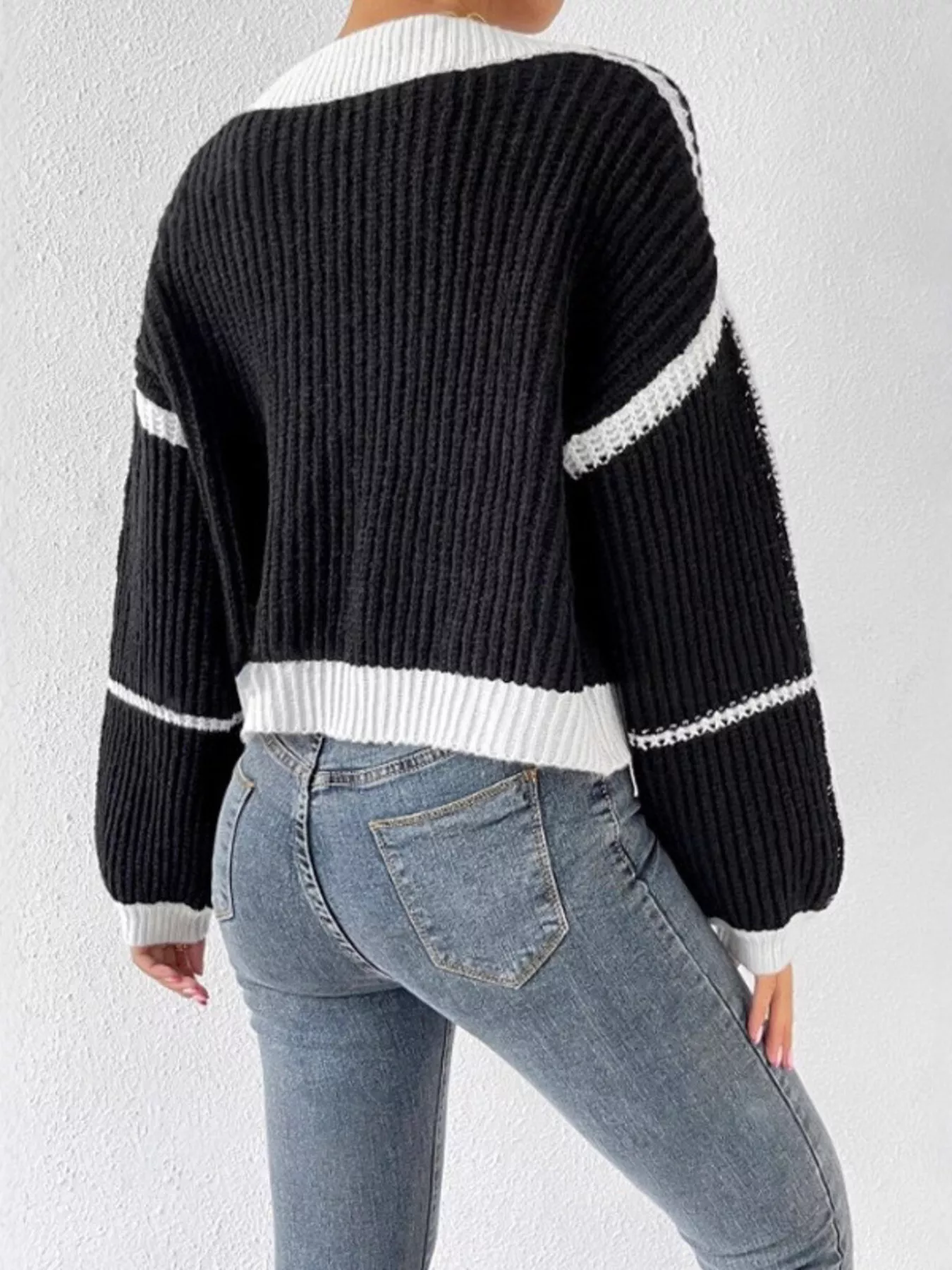 Open Front Long Sleeve Cardigan - Image 2