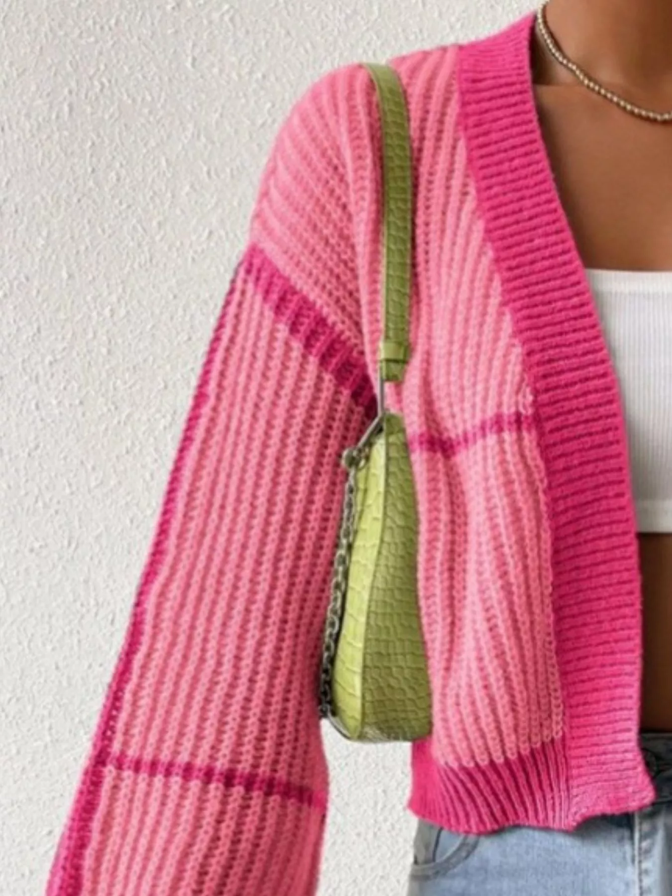 Open Front Long Sleeve Cardigan - Image 9