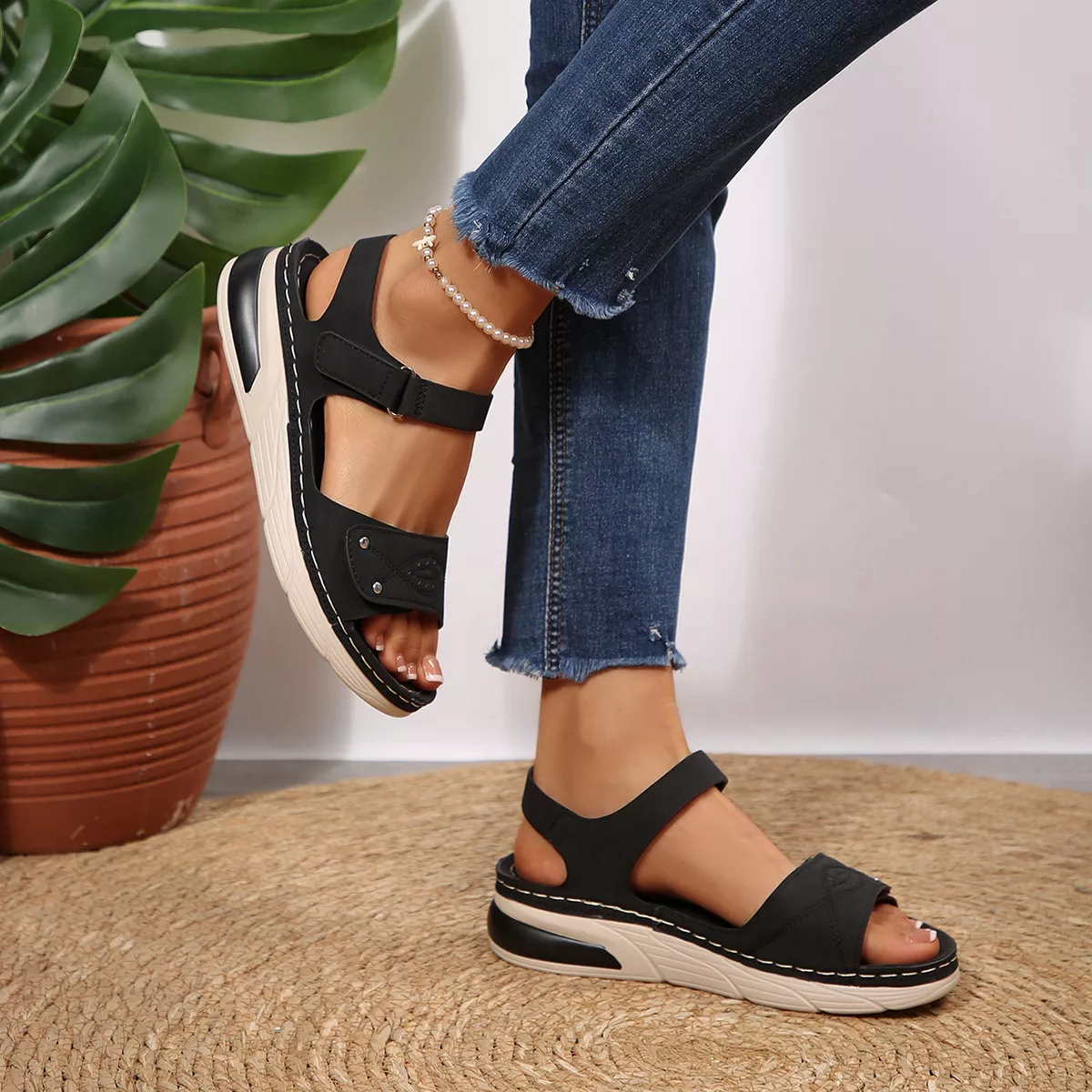 Open Toe Platform Sandals - Image 9
