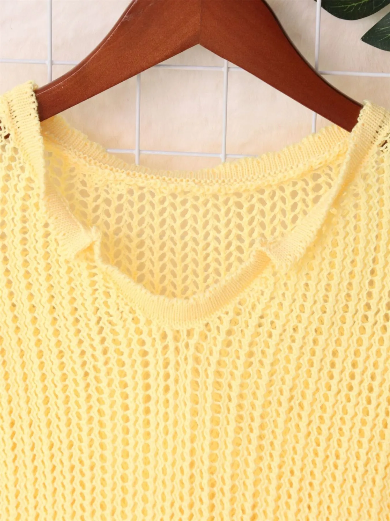 Openwork Relaxed Fit Knit Cover Up - Image 22