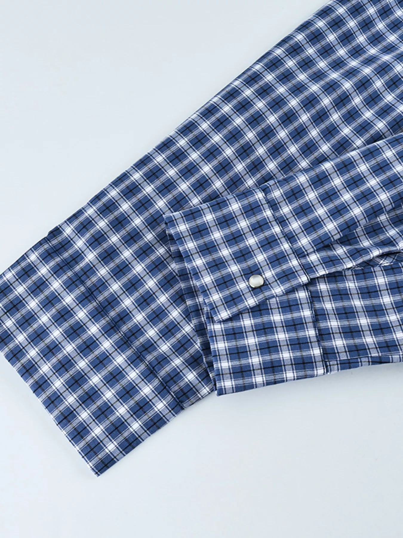 Oversized Plaid Button Up Shirt - Image 10