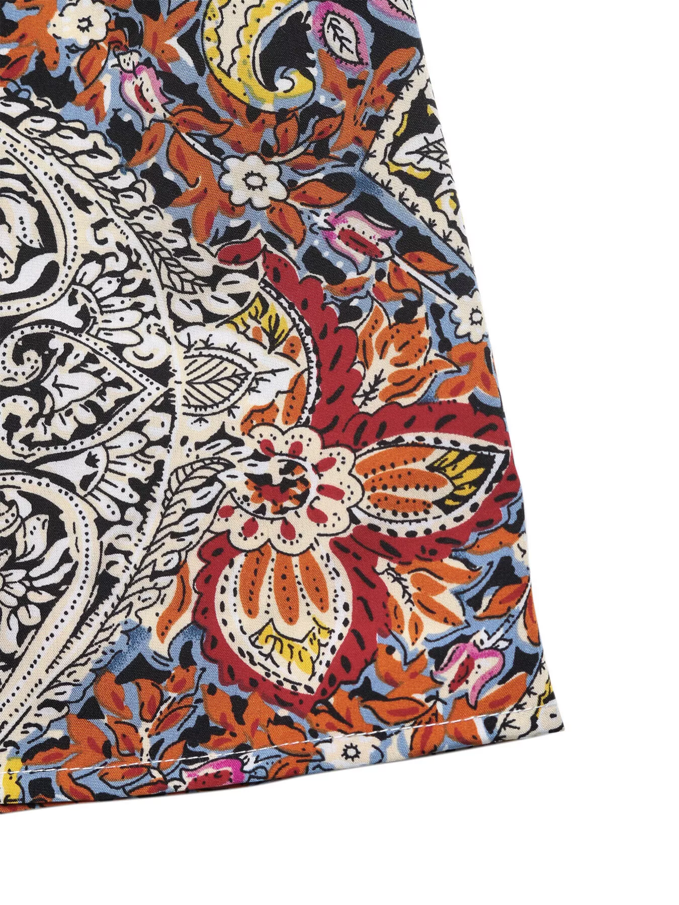 Paisley Print Tie Neck Sleeveless Midi Dress - Image 7