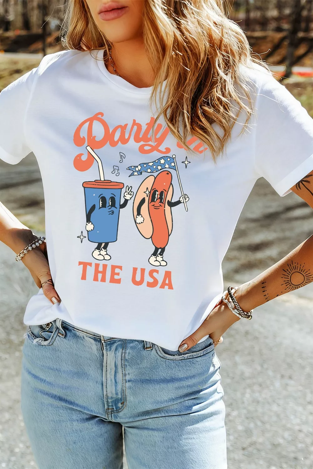 Party In The USA Patriotic Graphic Tee - Image 3