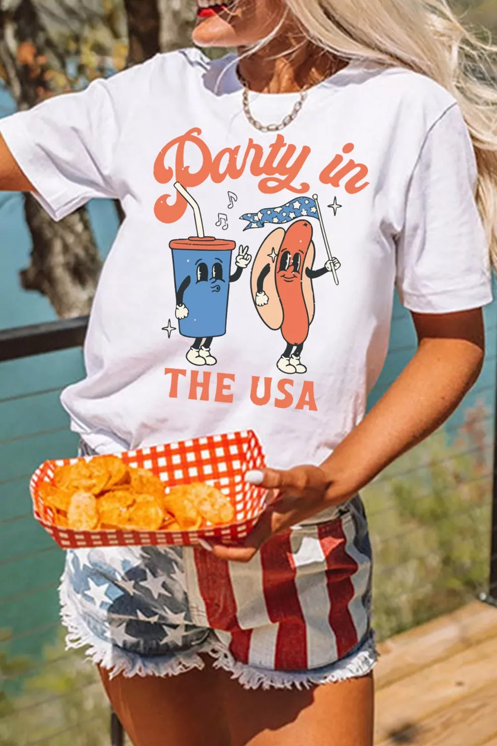 Party In The USA Patriotic Graphic Tee - Image 6