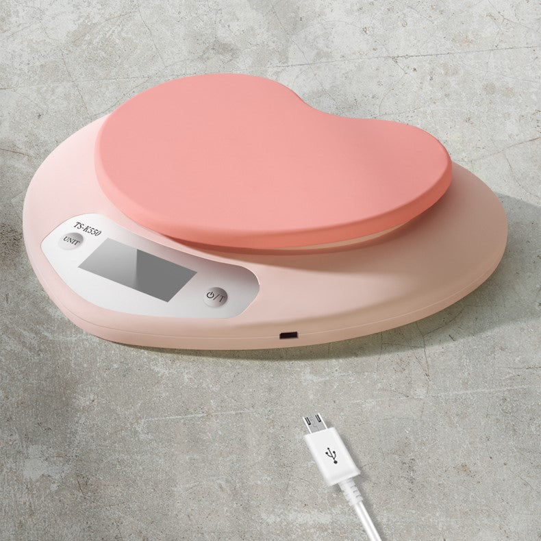 Pink Heart-Shaped Kitchen Scale - Image 5