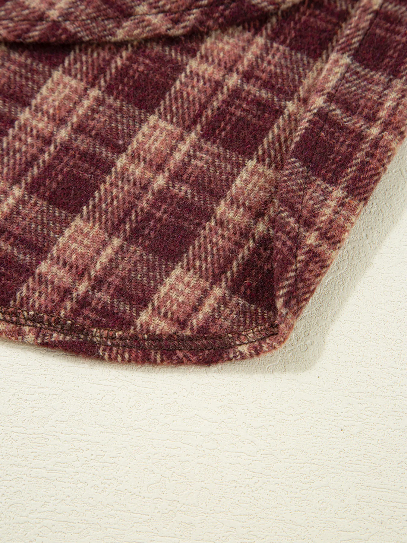 Plaid Patchwork Drop Shoulder Sweatshirt - Image 10