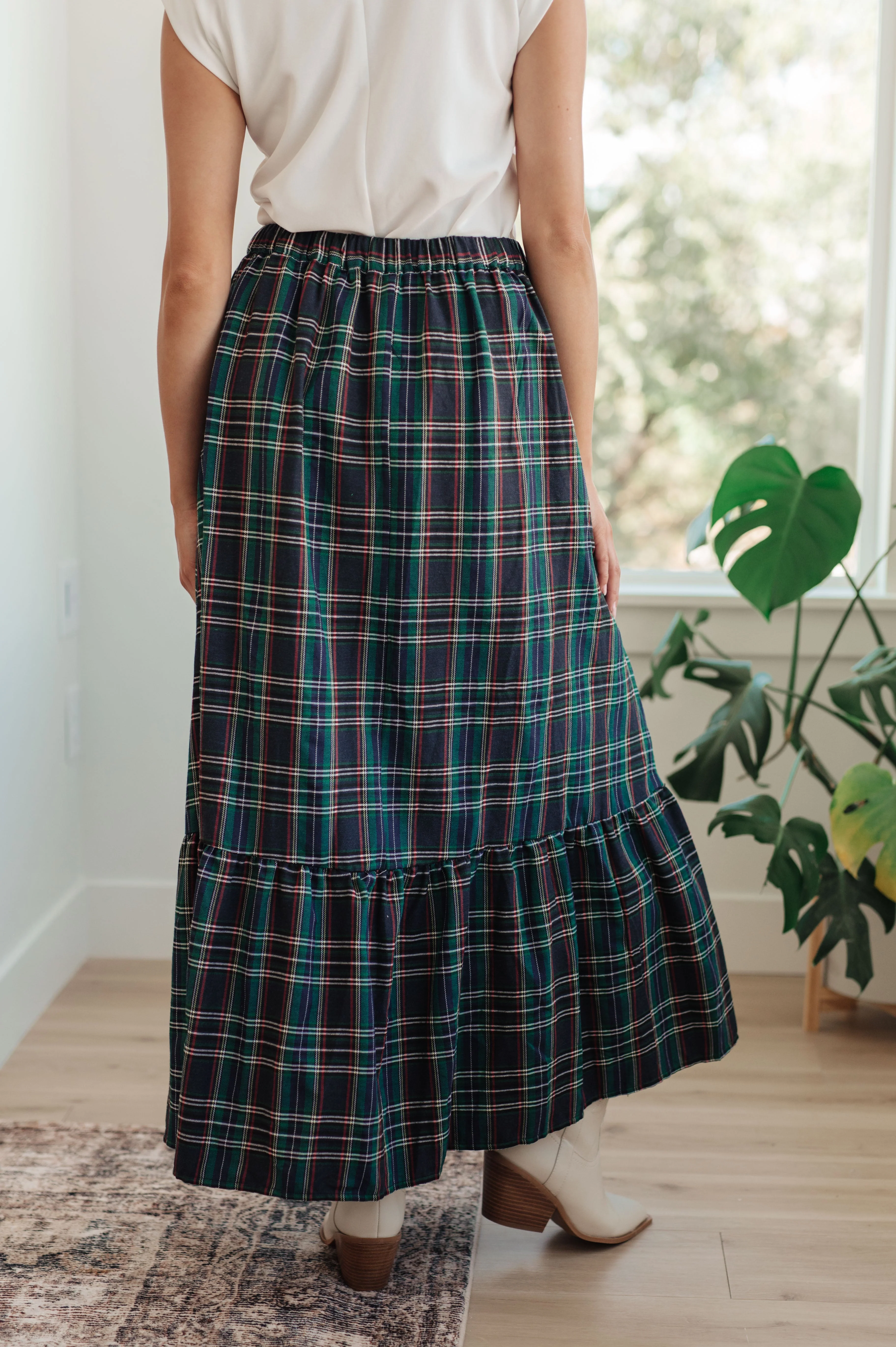 Plaid Perfection Maxi Skirt - Image 11