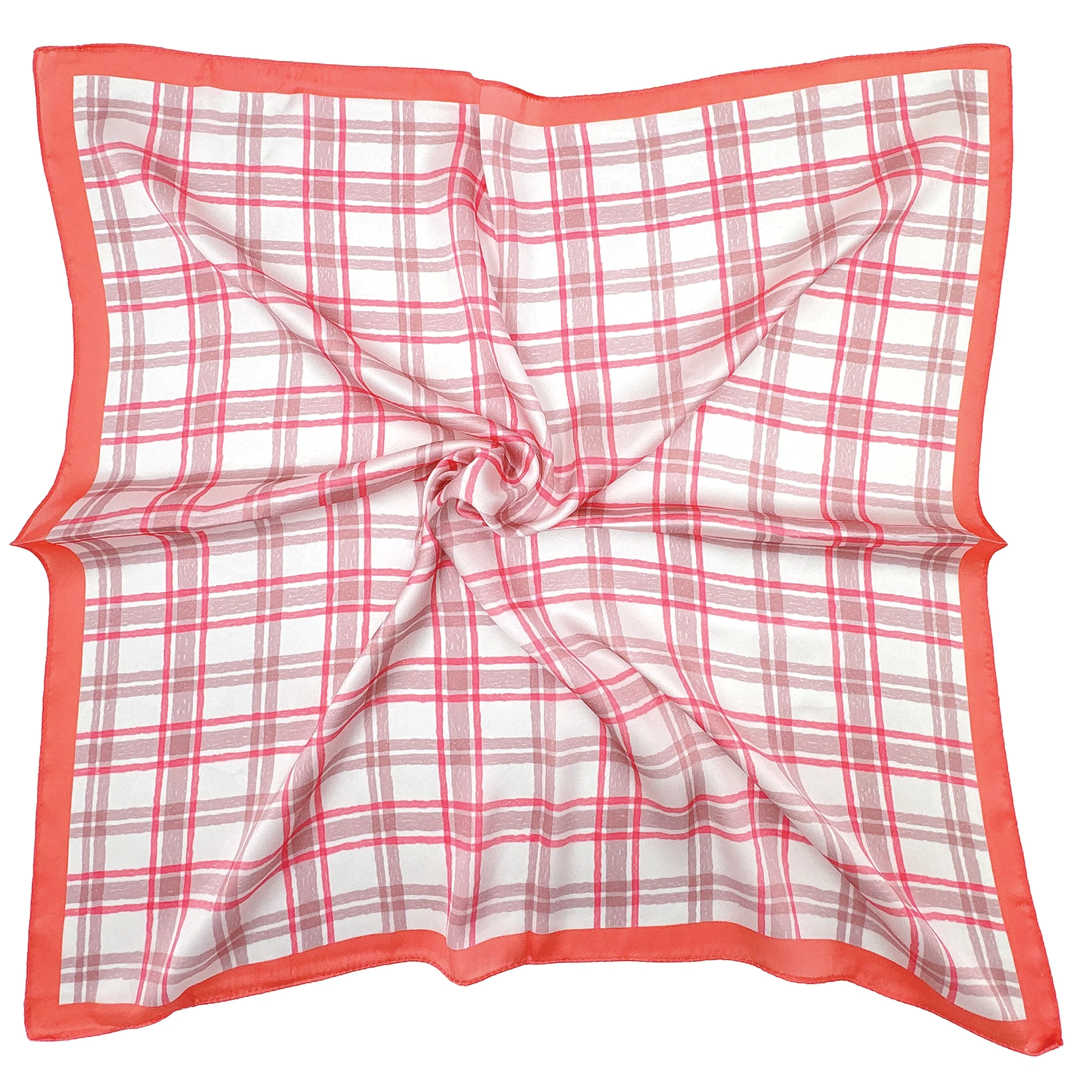Plaid Print Square Scarf - Image 4