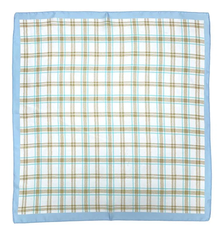 Plaid Print Square Scarf - Image 6