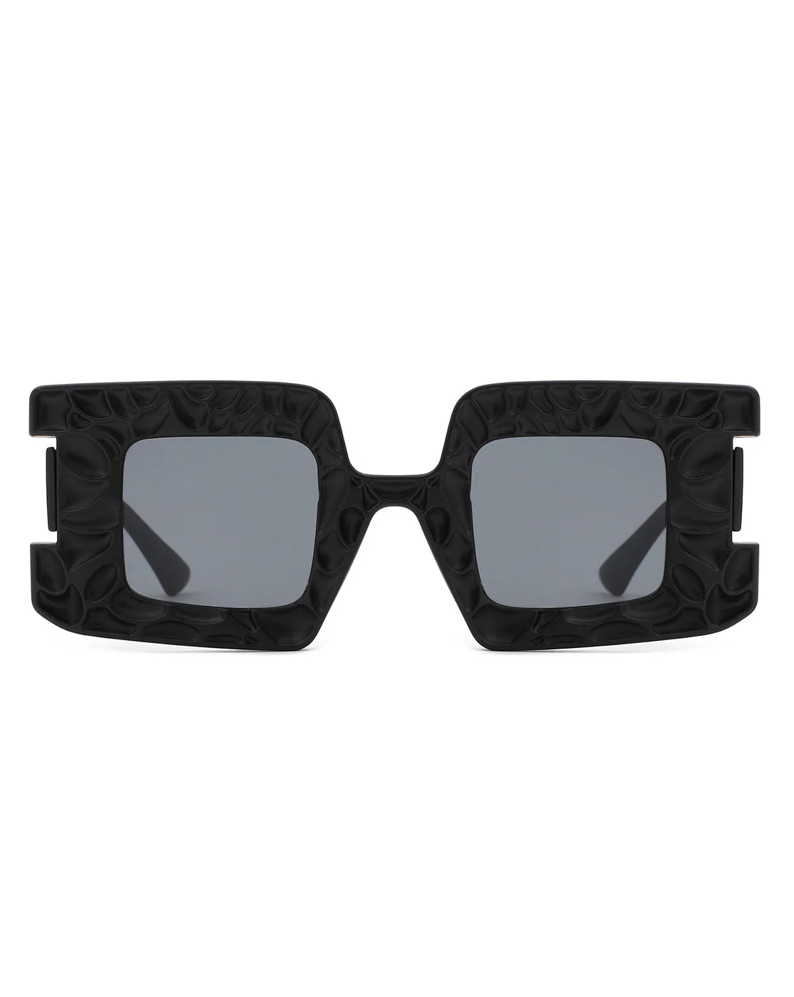 Pledge - Modern Chunky Geometric Square Fashion Sunglasses - Image 2