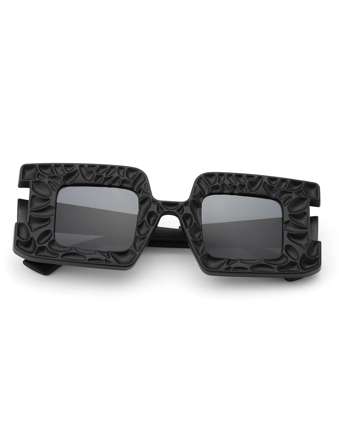 Pledge - Modern Chunky Geometric Square Fashion Sunglasses - Image 4
