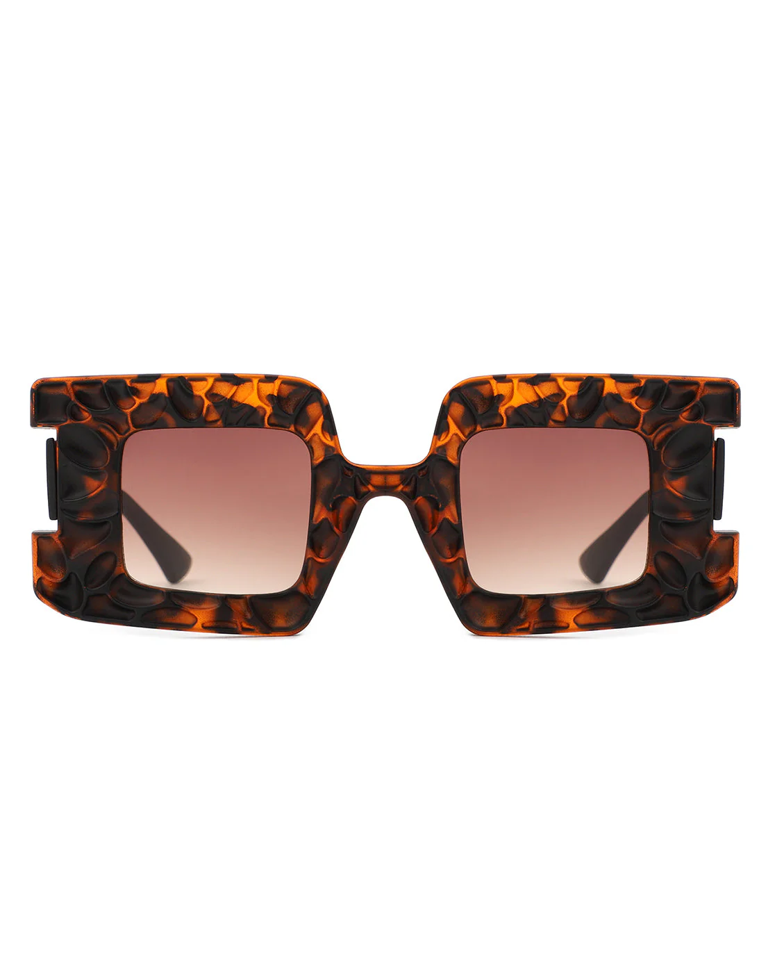 Pledge - Modern Chunky Geometric Square Fashion Sunglasses - Image 5