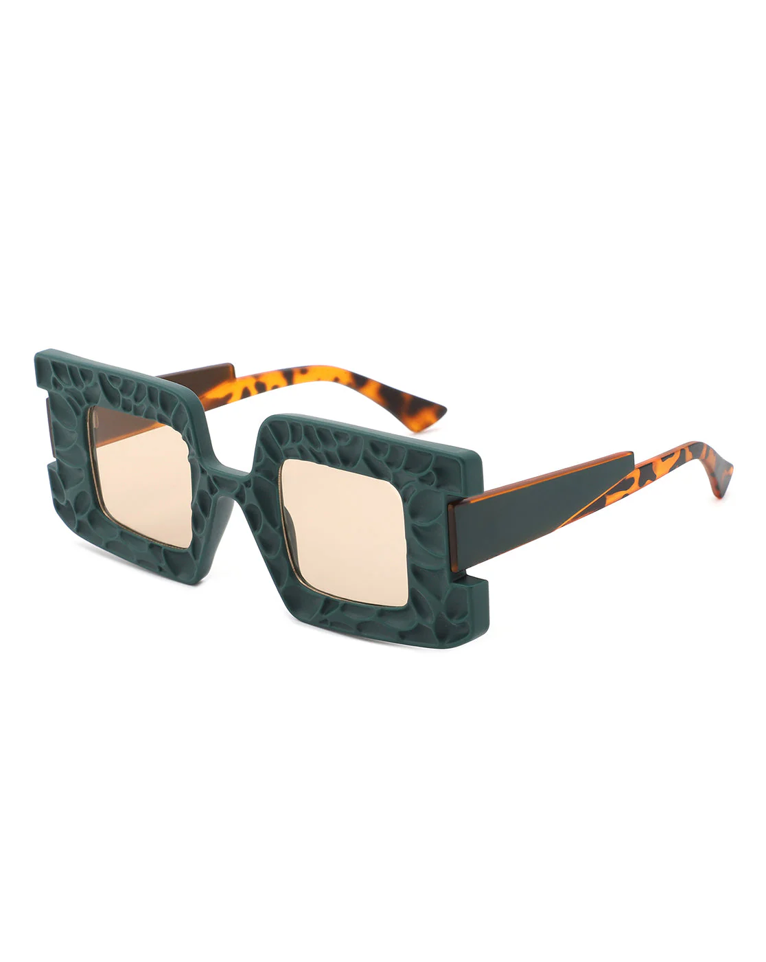 Pledge - Modern Chunky Geometric Square Fashion Sunglasses - Image 7