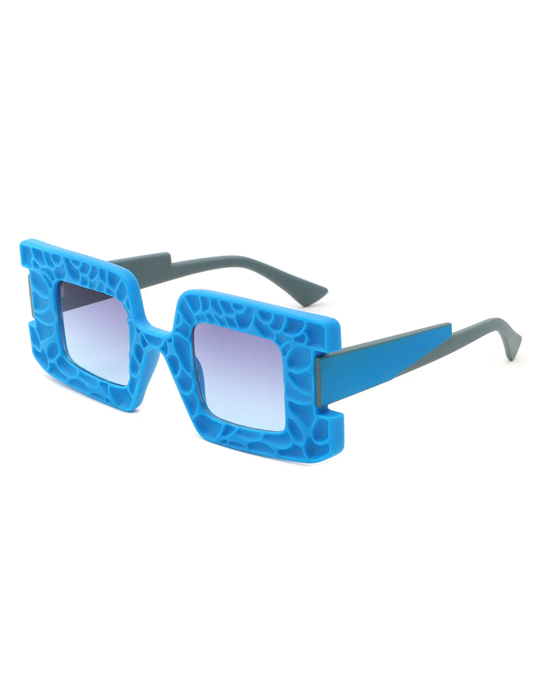 Pledge - Modern Chunky Geometric Square Fashion Sunglasses - Image 9