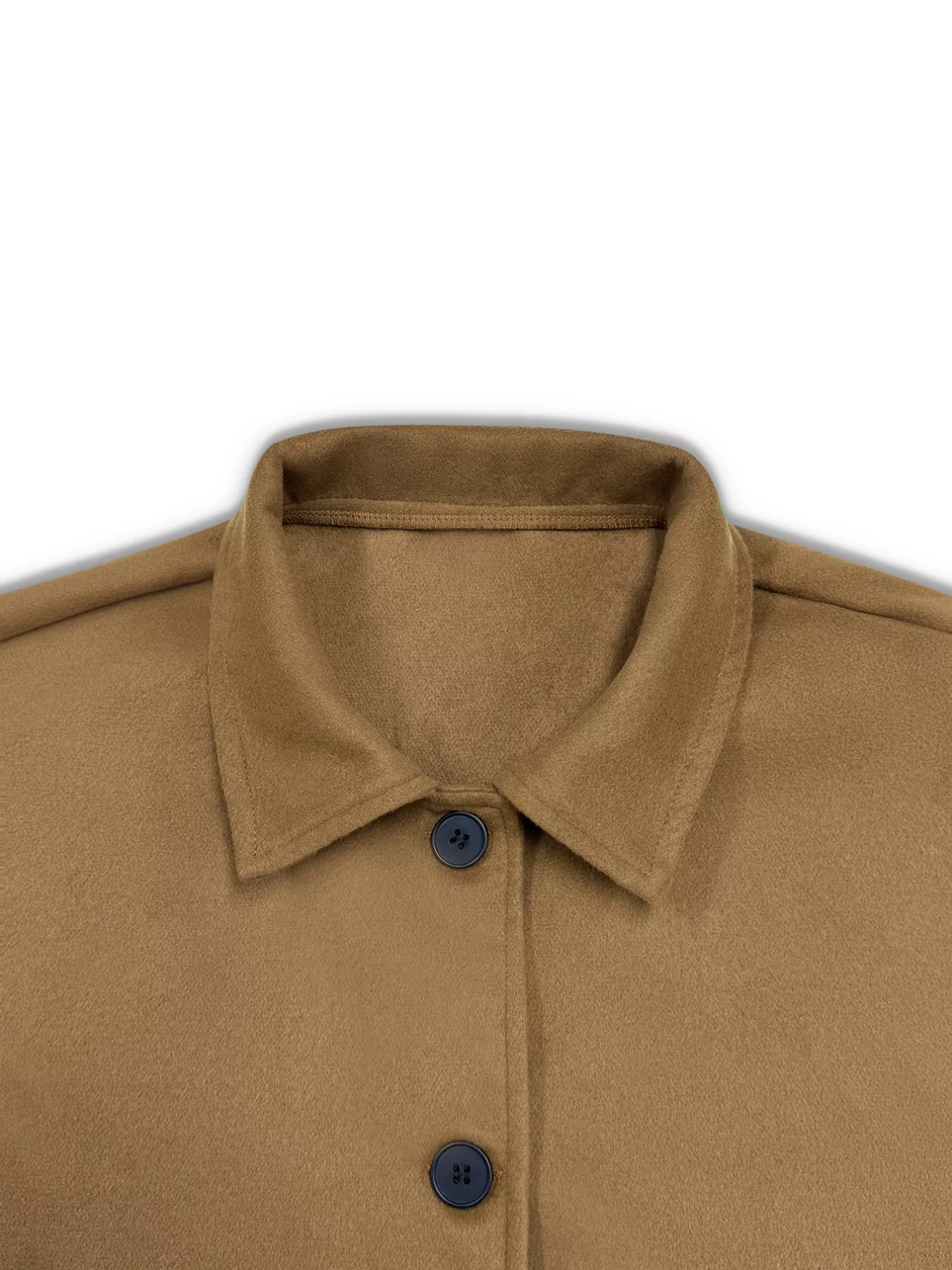 Plus Size Button-Down Cropped Outerwear - Image 5