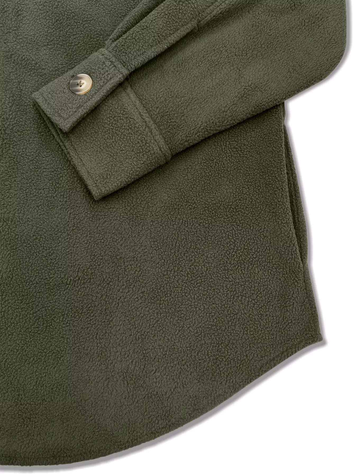 Plus Size Button-Down Dropped Shoulder Shacket - Image 5
