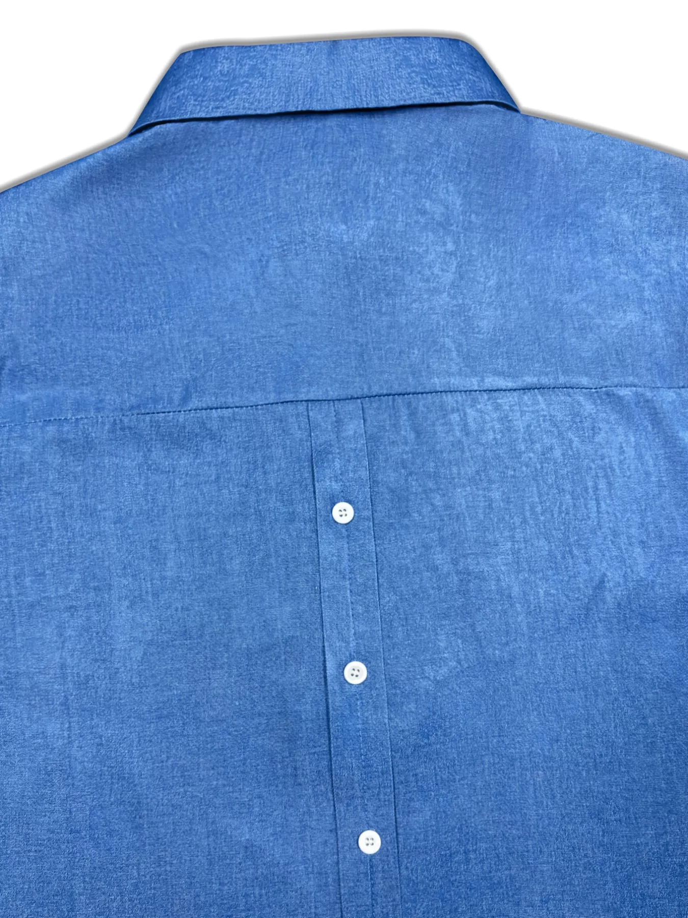 Plus Size Collared Neck Half Button Blouse - Image 3