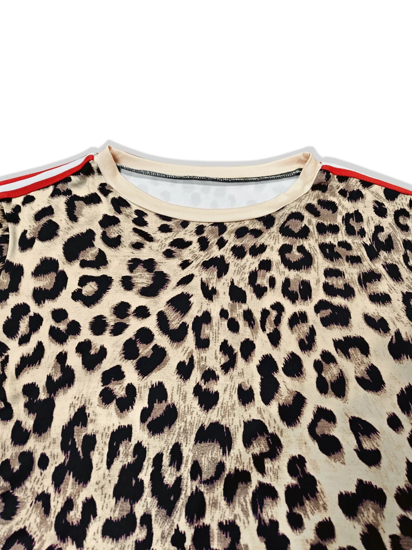 Plus Size Leopard Print Long Sleeve Top and Pants Set - Image 9