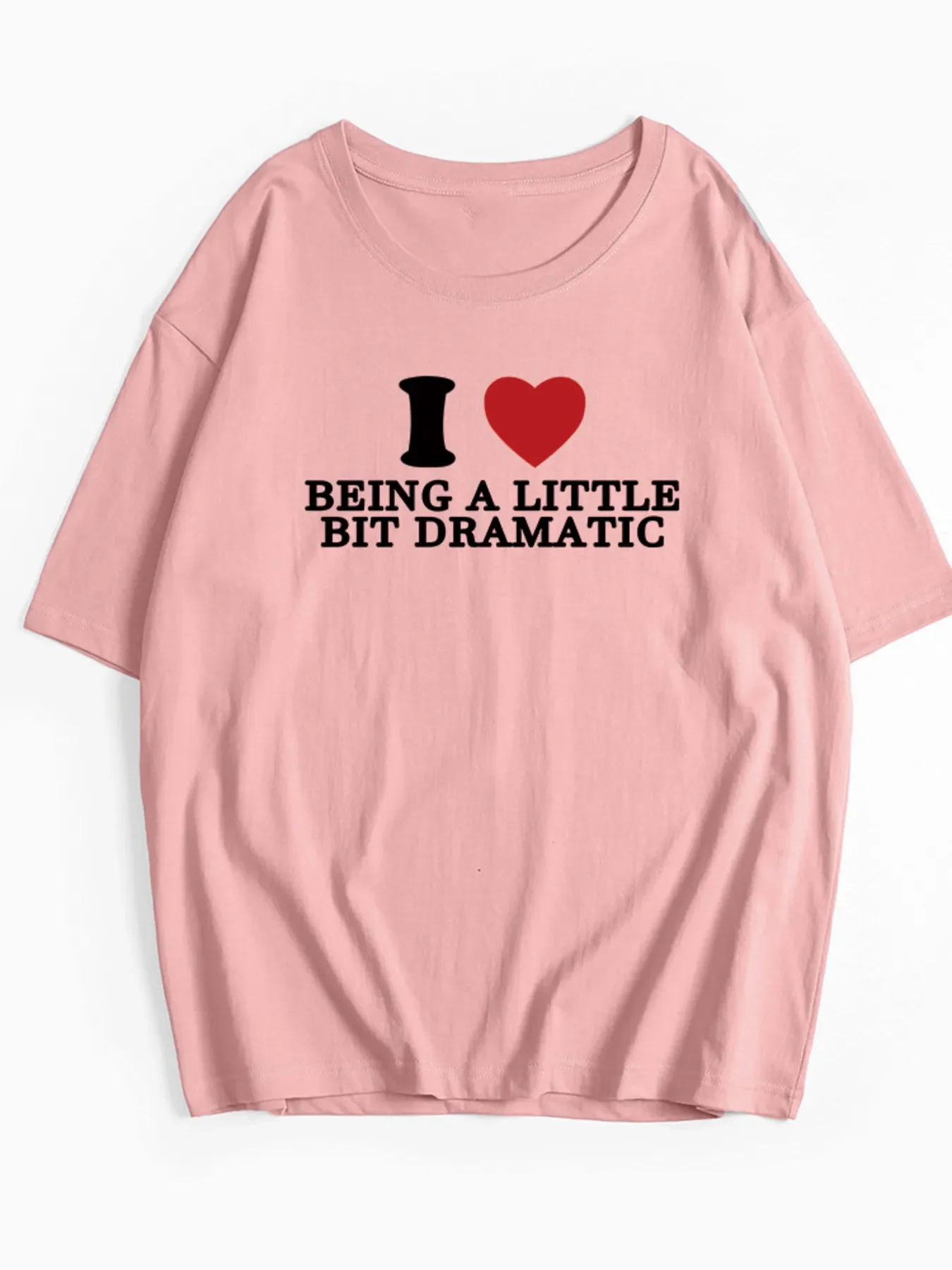 Plus Size Letter Graphic Round Neck Short Sleeve T-Shirt - Image 5