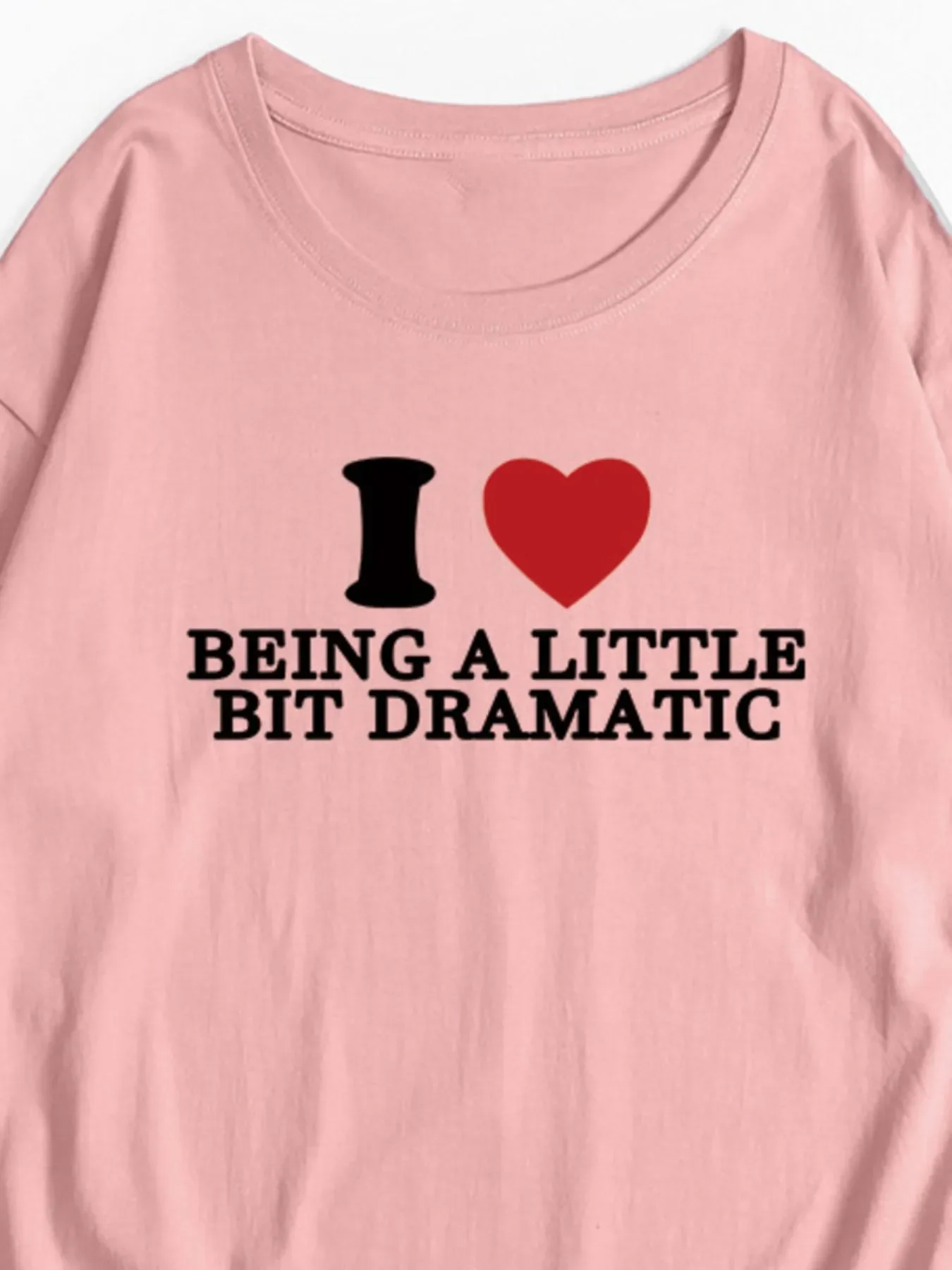 Plus Size Letter Graphic Round Neck Short Sleeve T-Shirt - Image 6