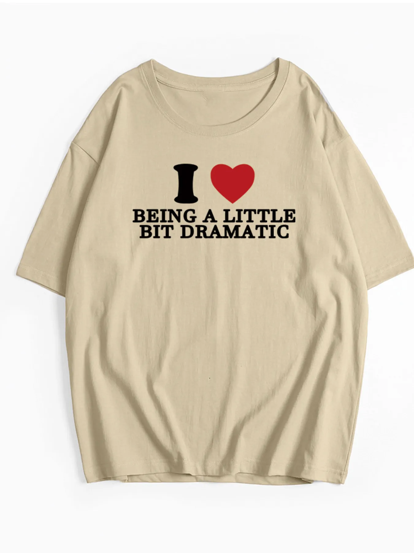Plus Size Letter Graphic Round Neck Short Sleeve T-Shirt - Image 8