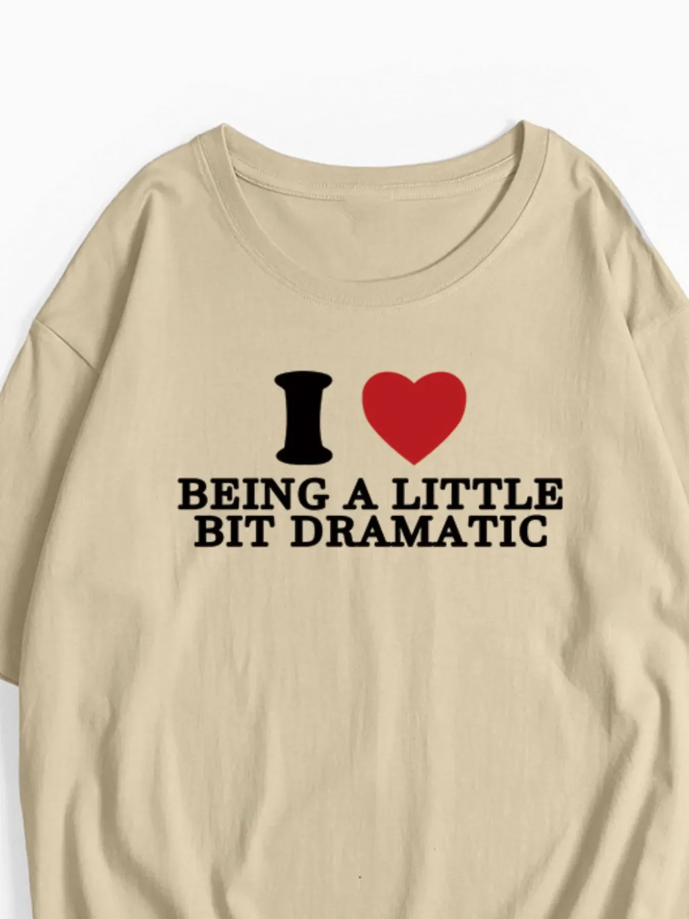 Plus Size Letter Graphic Round Neck Short Sleeve T-Shirt - Image 9