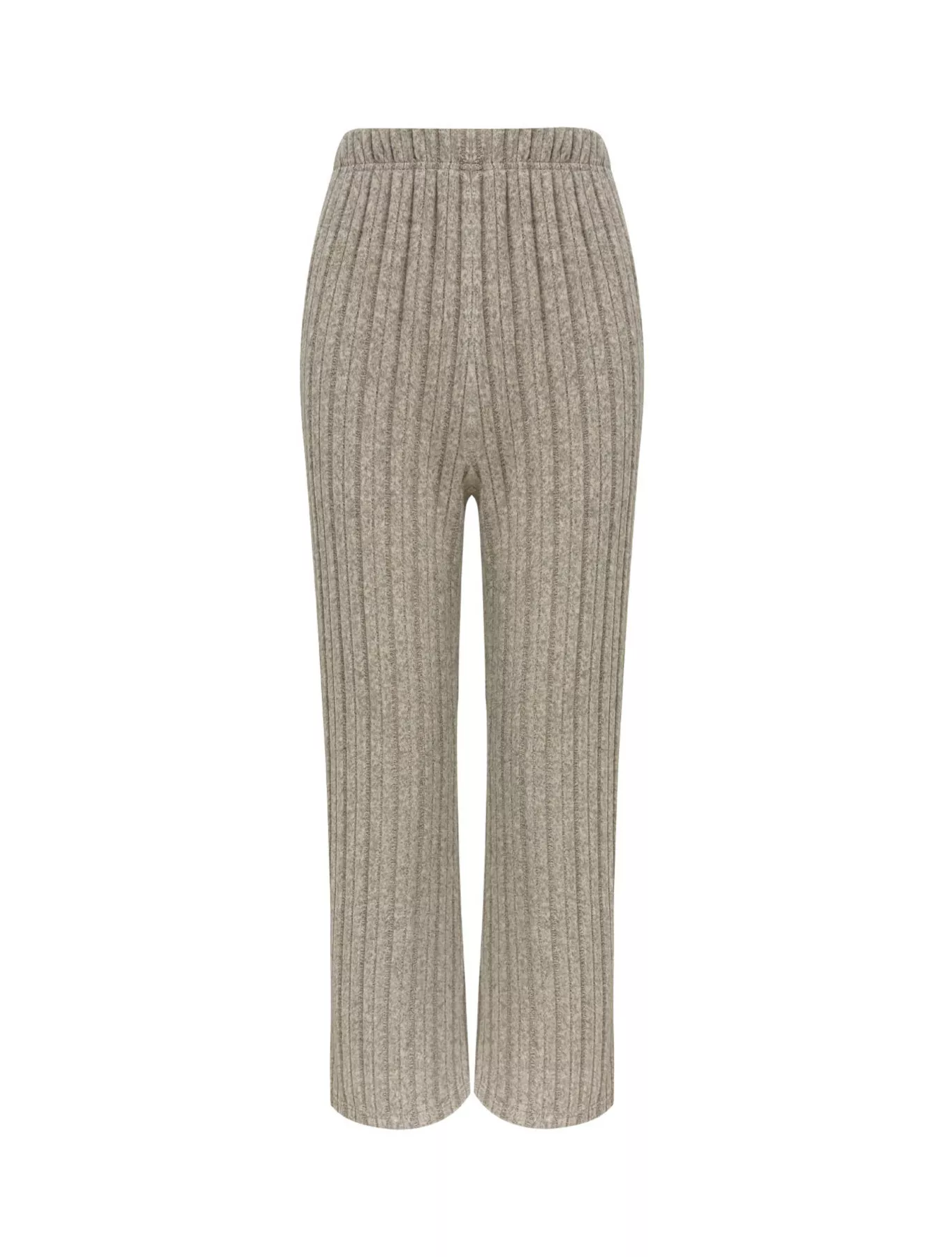 Plus Size Ribbed Knit Button-Front Top and Pants Set - Image 13